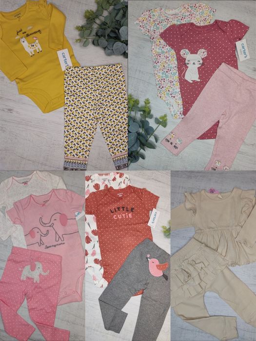 Набір для дівчинки, боді і лосинки, 80,74,62, 68