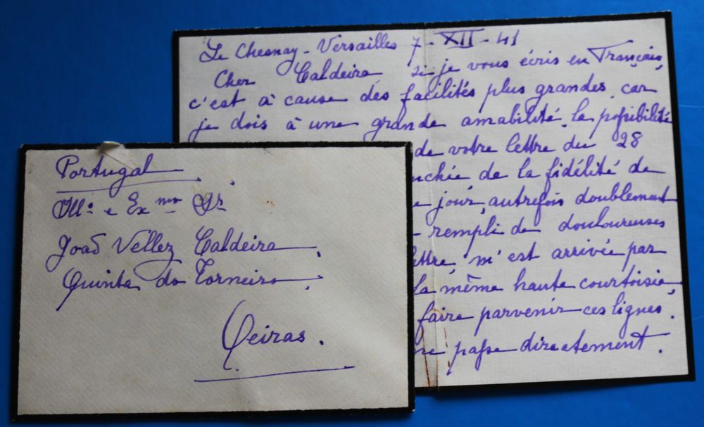 Rainha D Amélia a Velez Caldeira ocupação de Paris pelos alemães 1941