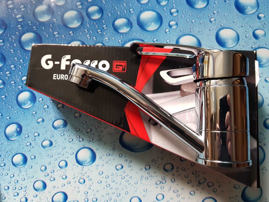 Смеситель для умывальника или кухни G-Ferro Hansberg 004-Гусак 15 См