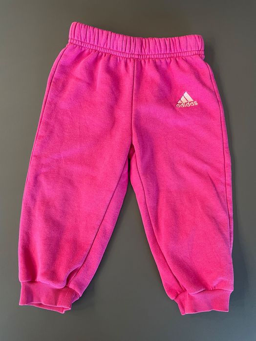 Spodnie dresy Adidas 80 różowe dla dziewczynki 12 msc