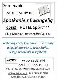 Spotkanie z Ewangelią w Bełchatowie