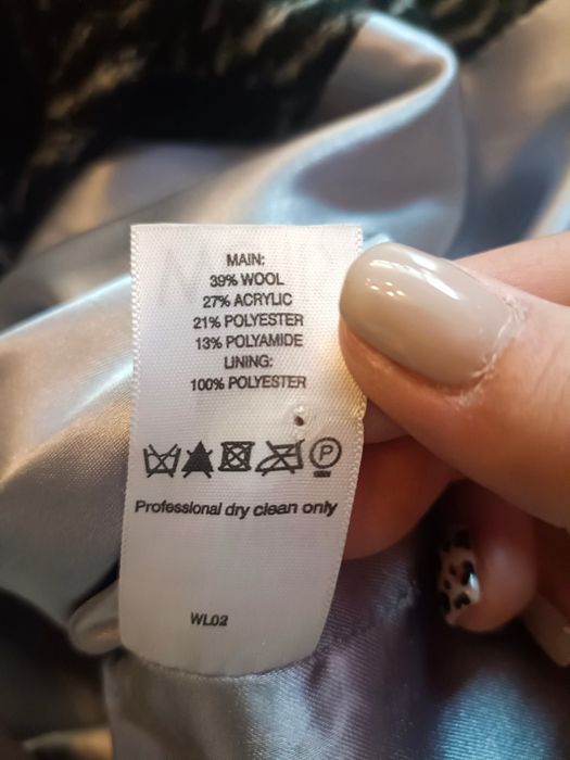 Płaszcz Wallis wełna M/L