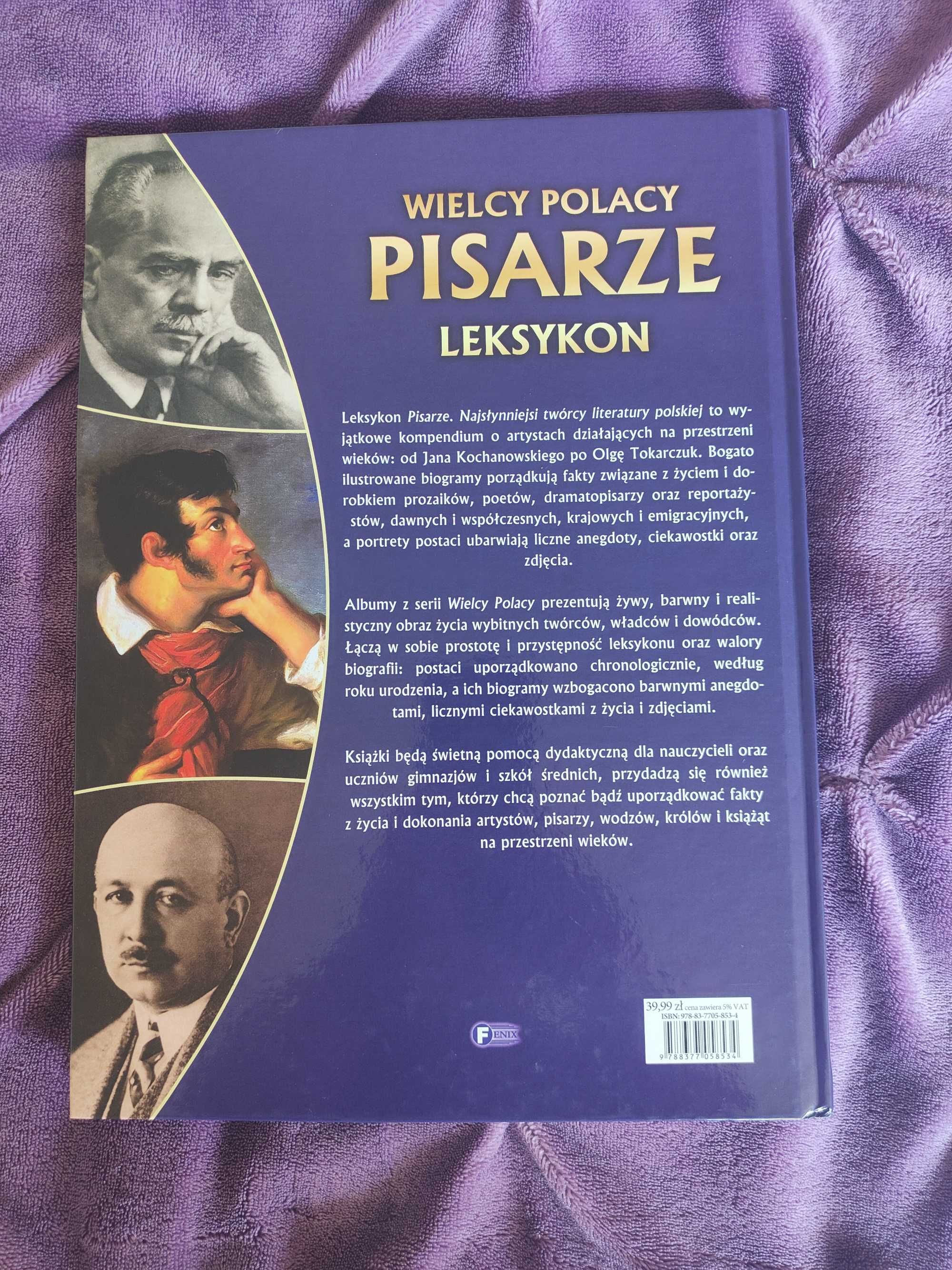Książka Wielcy Polacy Pisarze leksykon
