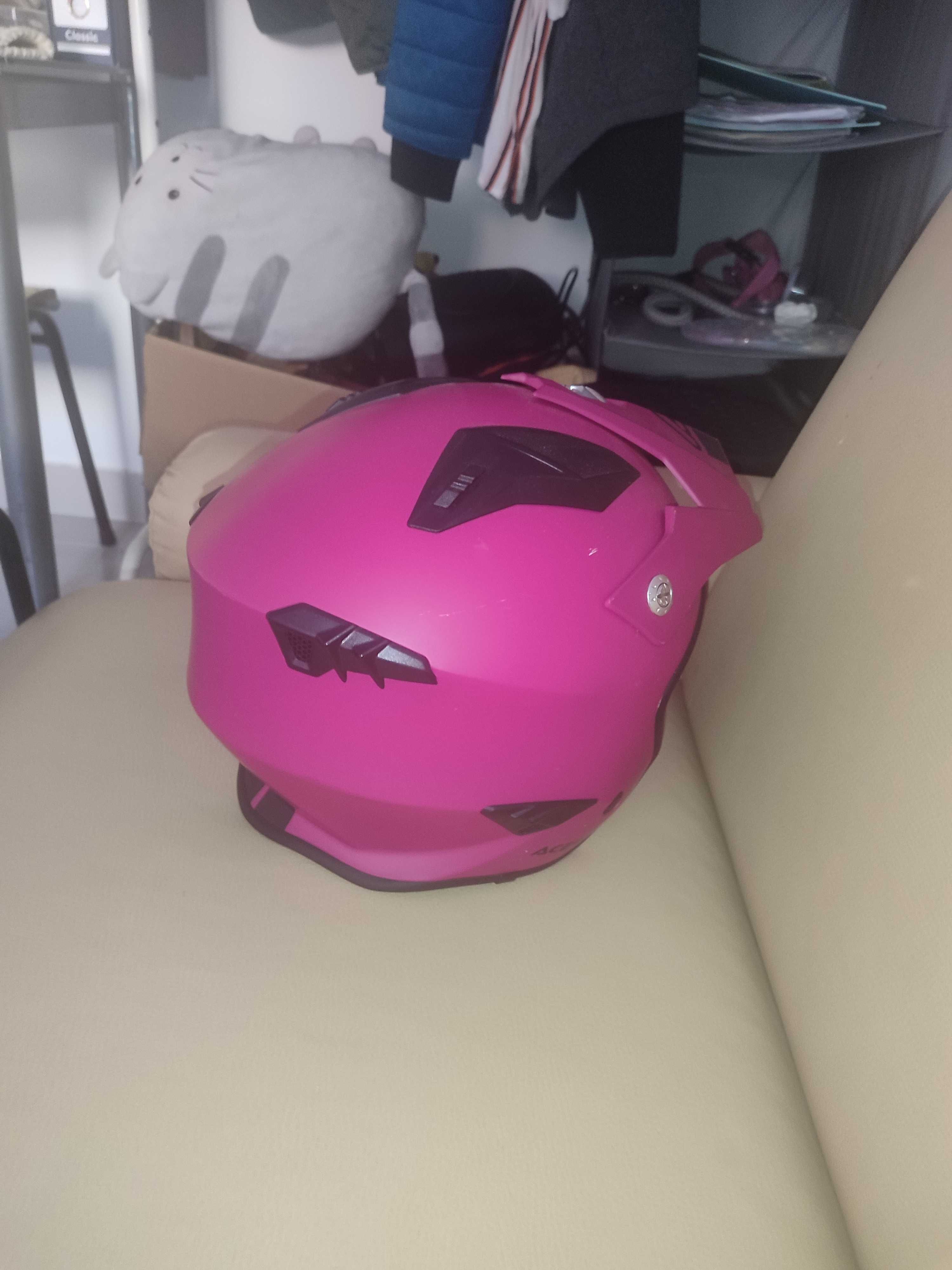 Capacete mota mulher