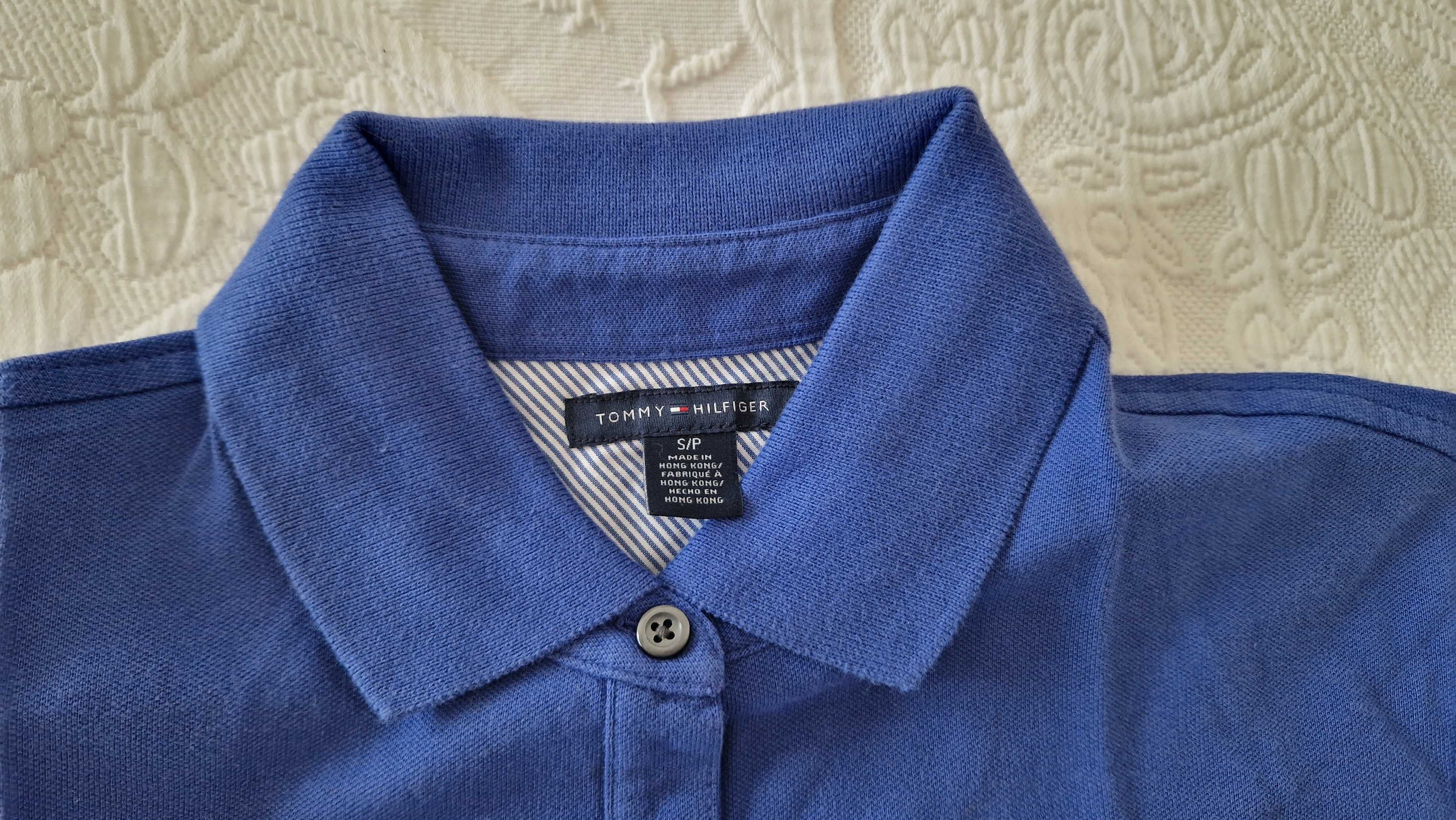 Polo azul, Tommy Hilfinger, tamanho S/P