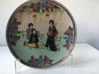 Prato japonês, Meiji cloisonné, Sec. XX