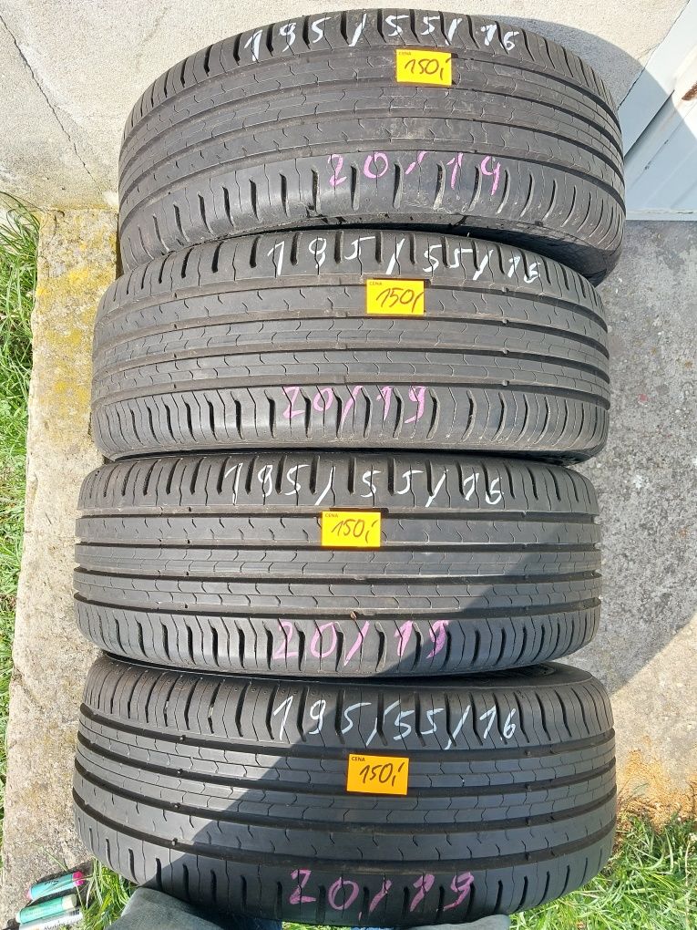 4xContinental 195/55r16, 19rok!