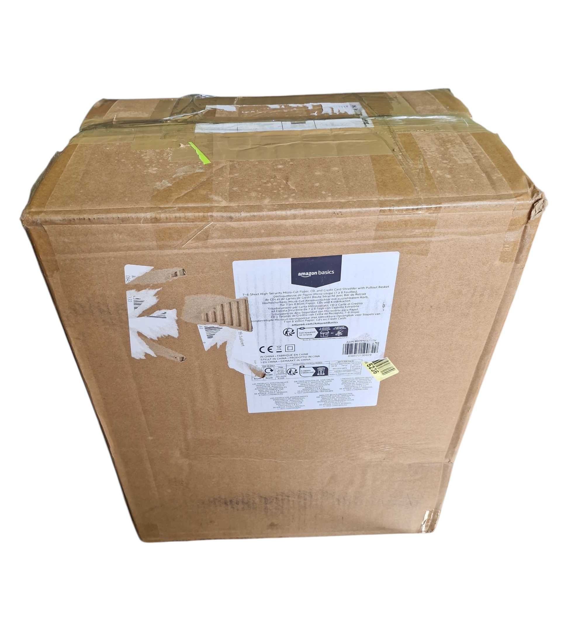 Niszczarka dokumentów AmazonBasics AU862MA, 8 arkuszy, P4, konfetti