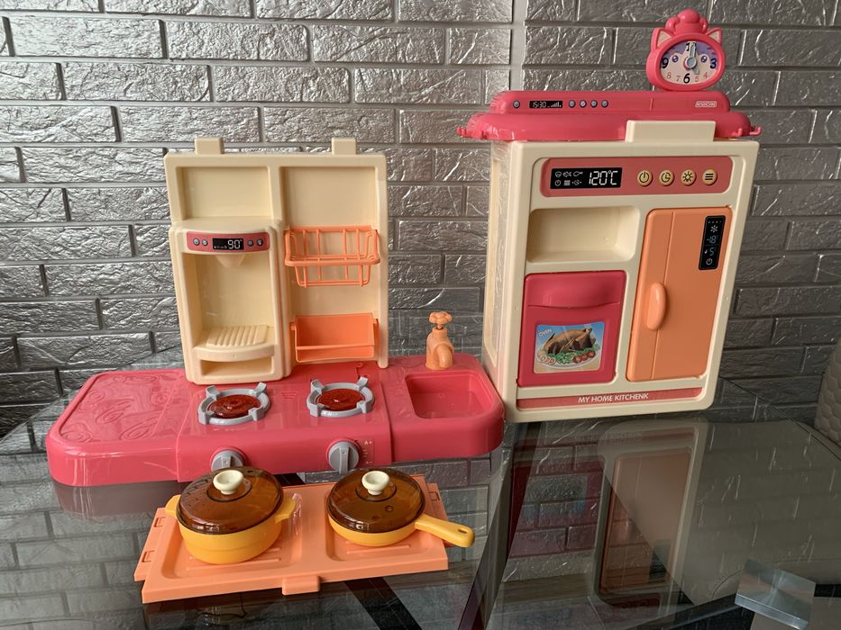 Детская кухня + посуда, (74 см)