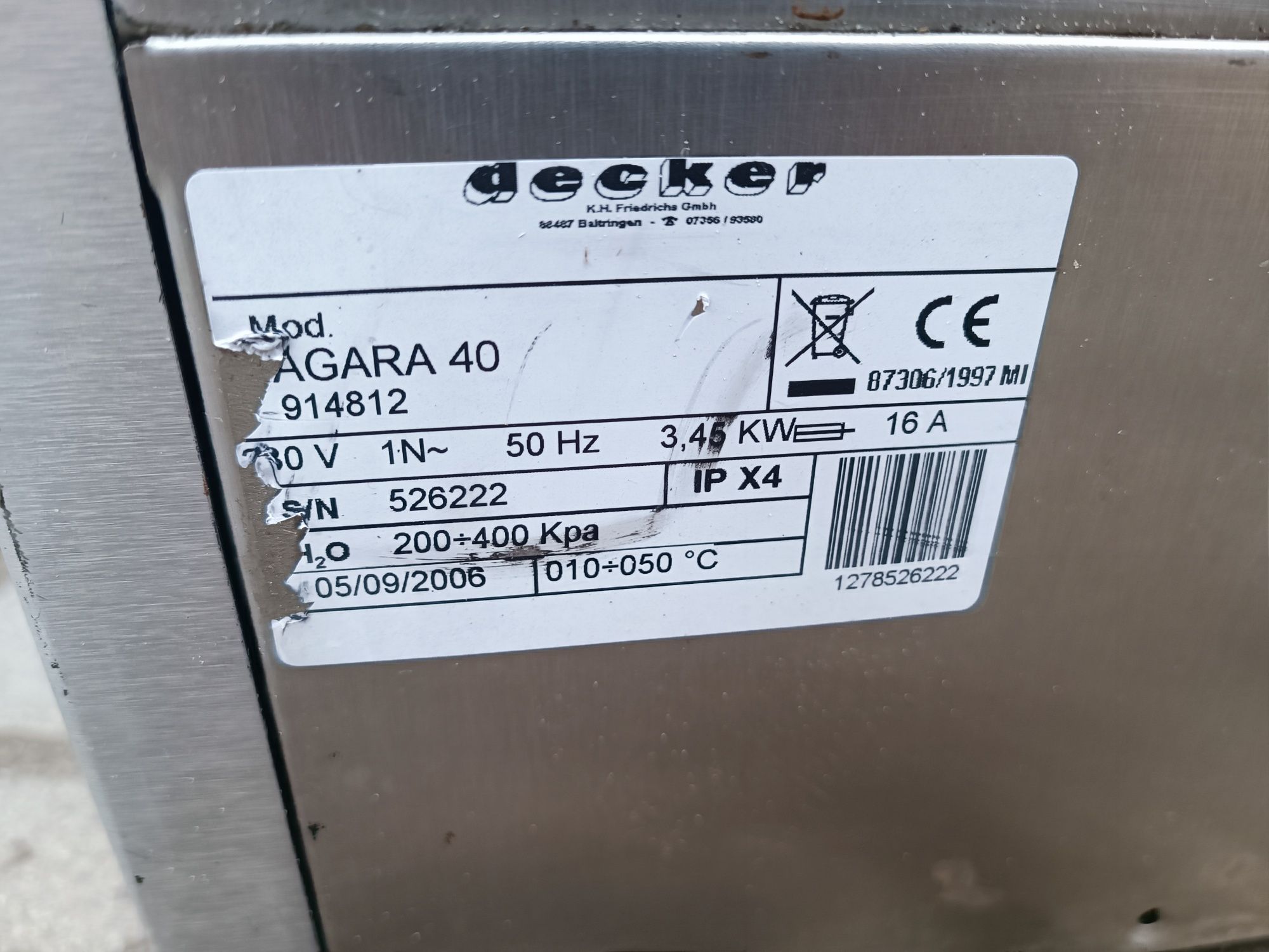 Бакаломийка Decker Niagara 40