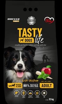 Sucha karma dla psa Tasty Dogs Life z wołowiną 12kg + gratis