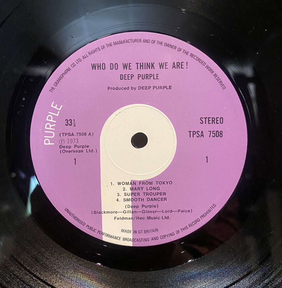 Deep Purple – Who Do We Think We Are LP,Винил