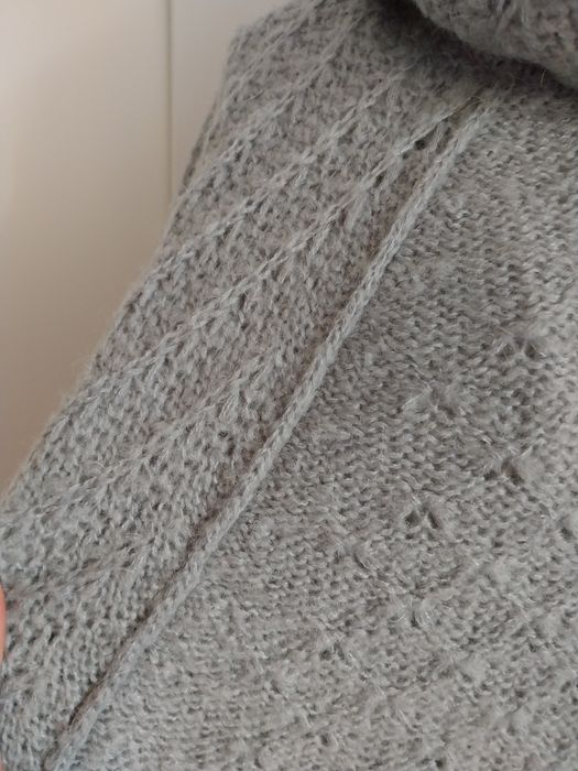 Túnica malha quente | cinzento | Gémo | mohair alpaca | Tamanho S