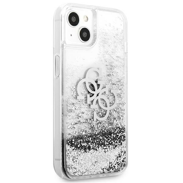 Etui Guess iPhone 13 Mini 5,4" Silver Liquid Glitter