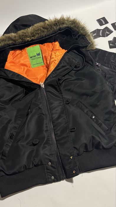 ma1 аляска куртка бомбер alaska утепленная со стемным мехом