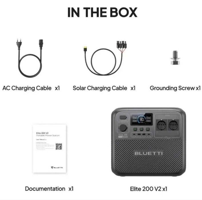 Зарядна станція Bluetti Elite 200 V2 2600W 2073Wh Гарантія 5 років