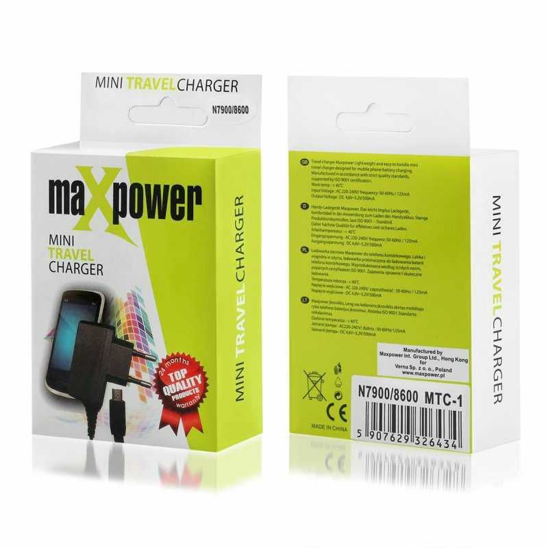 Ładowarka Sieciowa Mini USB MaxPower