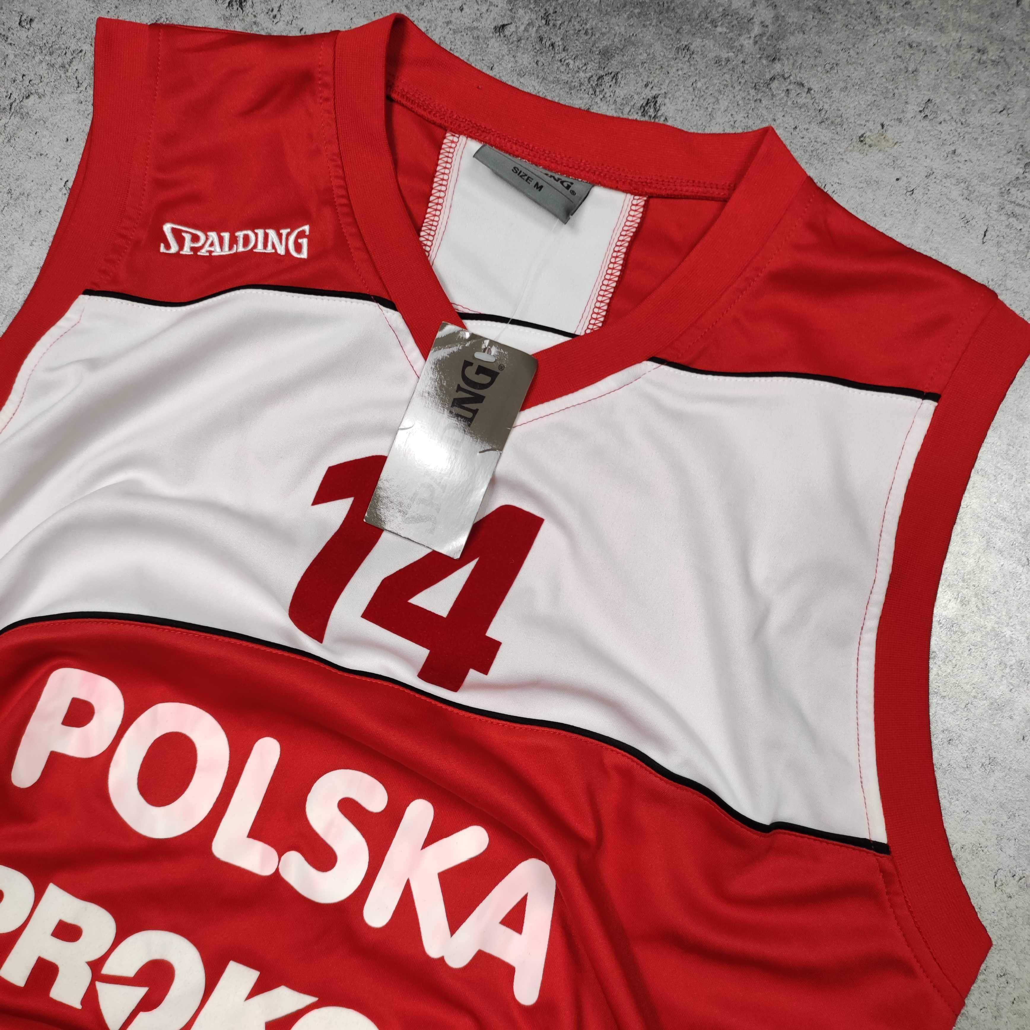 MĘSKA Koszulka PREMIUM Koszykówka Rep Polski 14 Lampe Sportowa NOWA