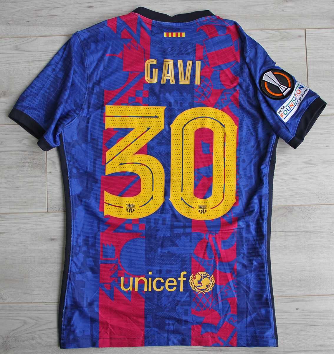 Koszulka FC Barcelona home 21/22 Nike #30 Gavi, roz. M