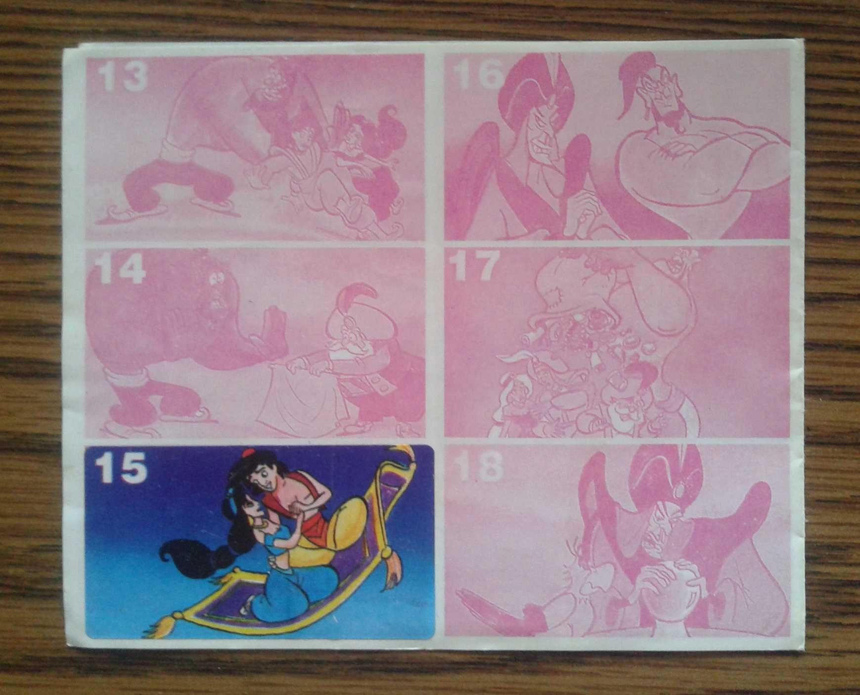 Альбом «Aladdin» с наклейками от жвачек 90-х