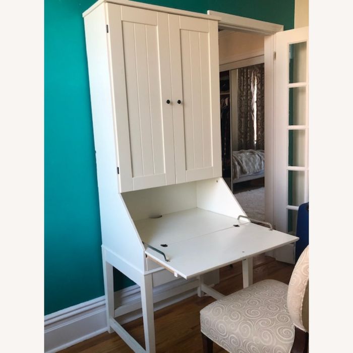 Vendo Escrivaninha Ikea Hemnes Branca (com entrega Lisboa)