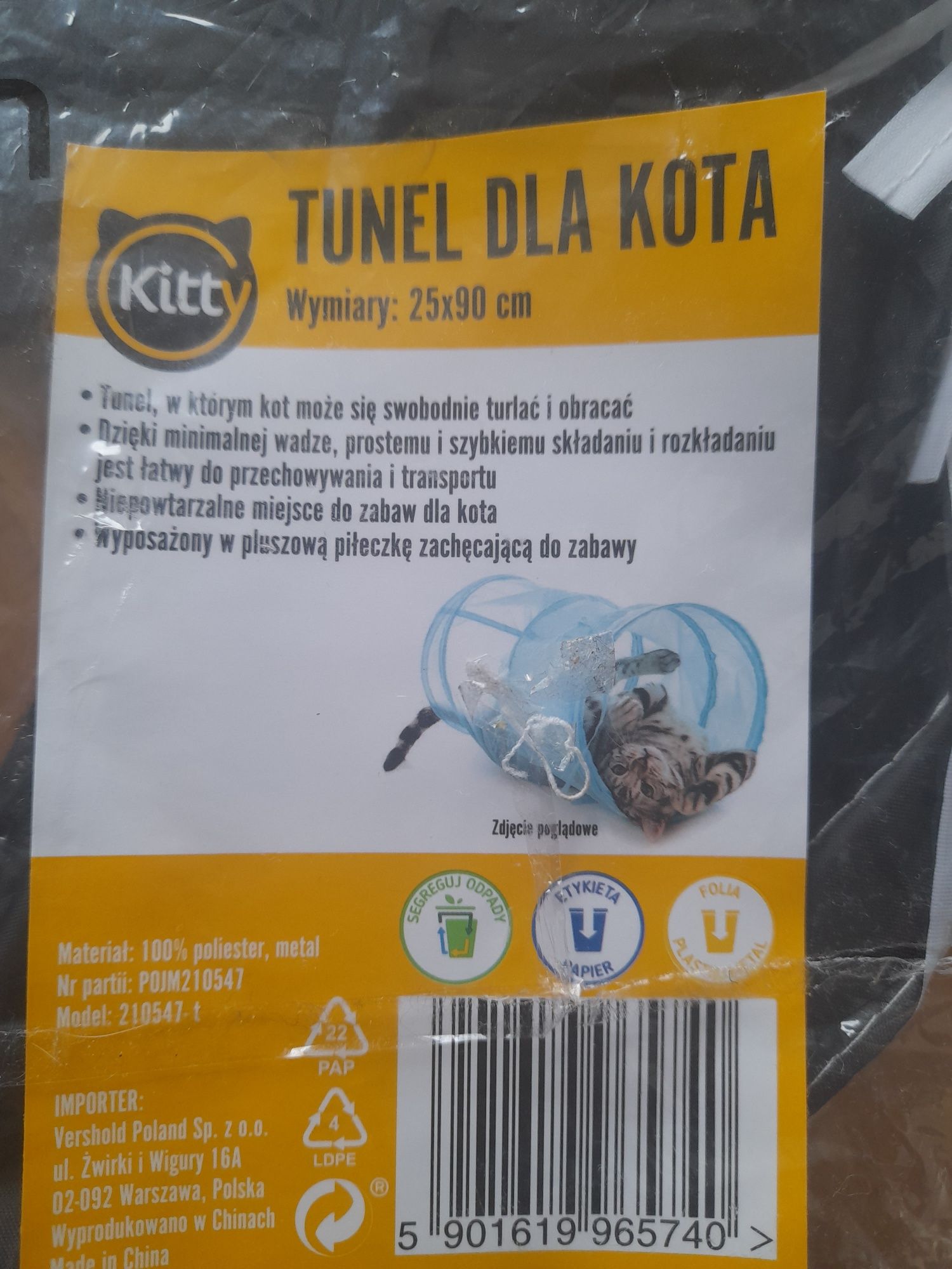 Tunel dla kota, tunel dla kota 25 x 90