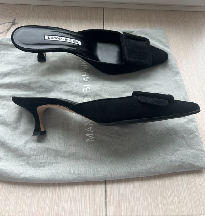 Manolo Blahnik замшеві мюлі оригінал
