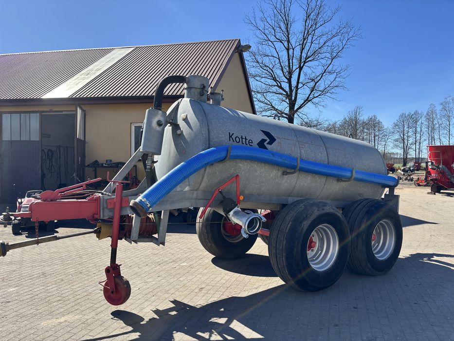 Beczkowóz 6000 litrów kotte garant beczka szambiarka tandem skrętna