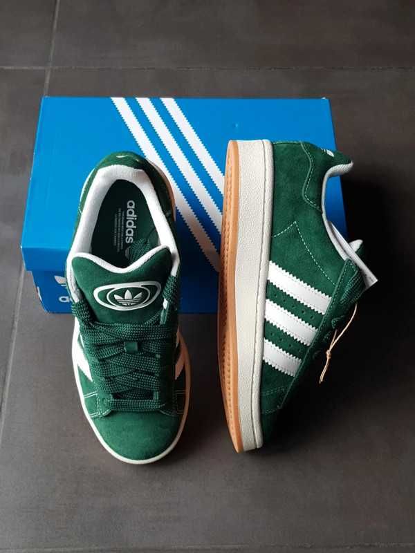 Adidas Campus 00s Dark Green Cloudy White 37