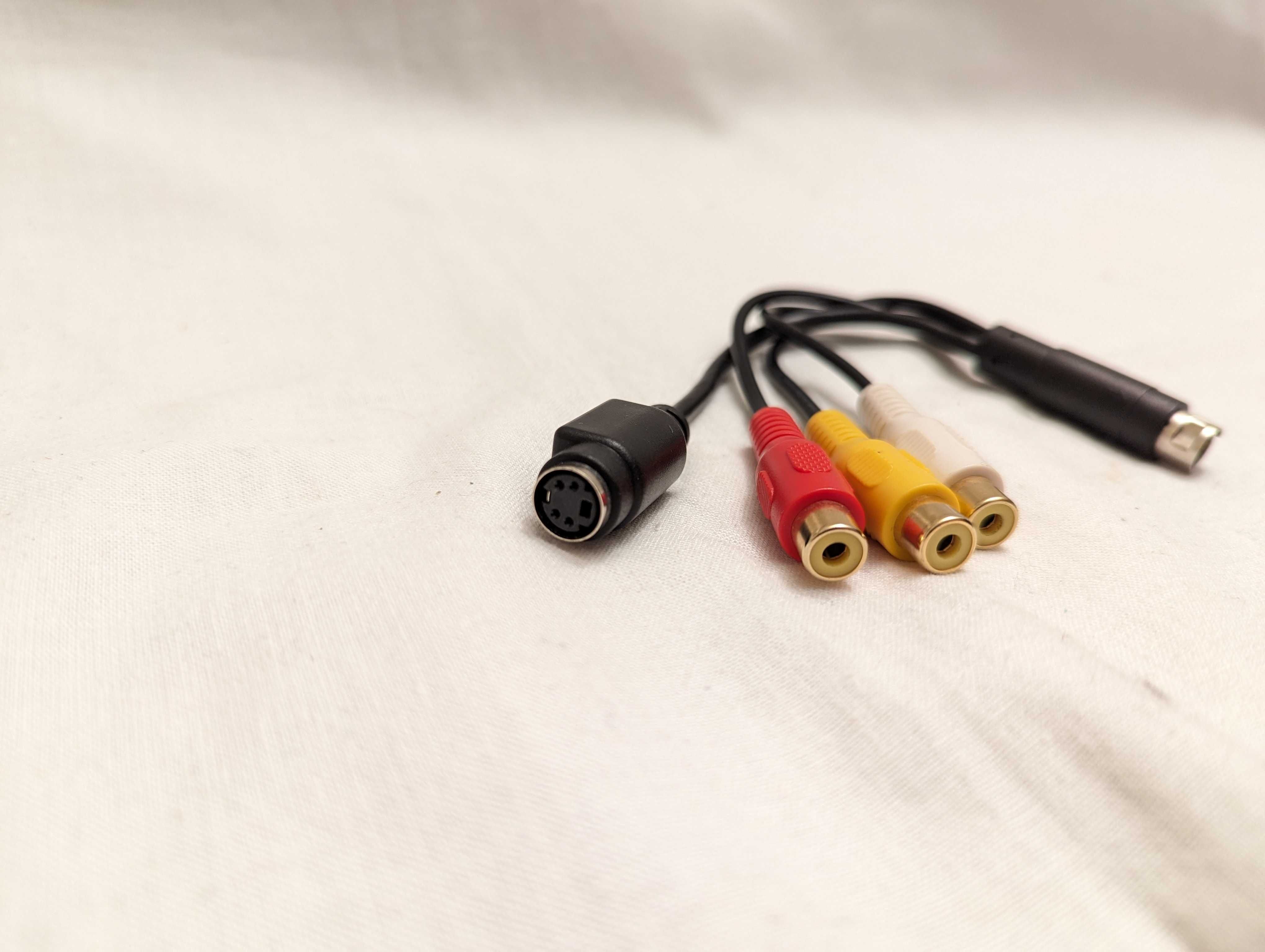 Kabel analogowy Audio Video S-Video 9 pin Cinch adapter przejściówka