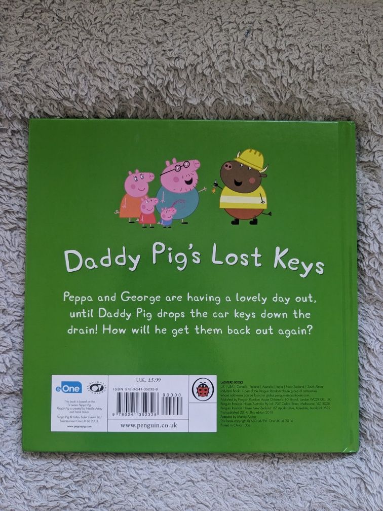 Książeczka po angielsku świnka Peppa 'Daddy Pig's lost keys'