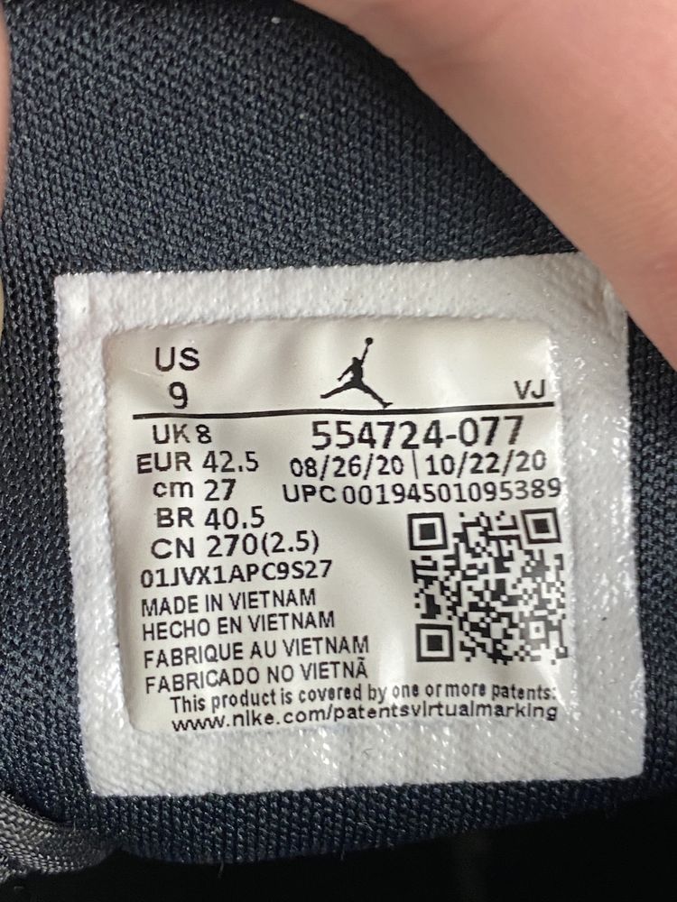 Размер 42.5 27 см Кроссовки Jordan AIR JORDAN 1 MID Оригинал