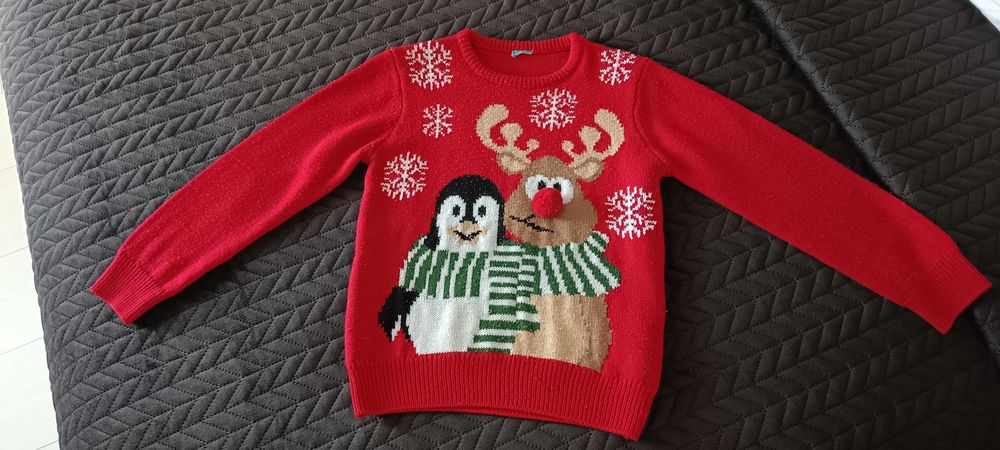 Sweterek świąteczny dziecięcy