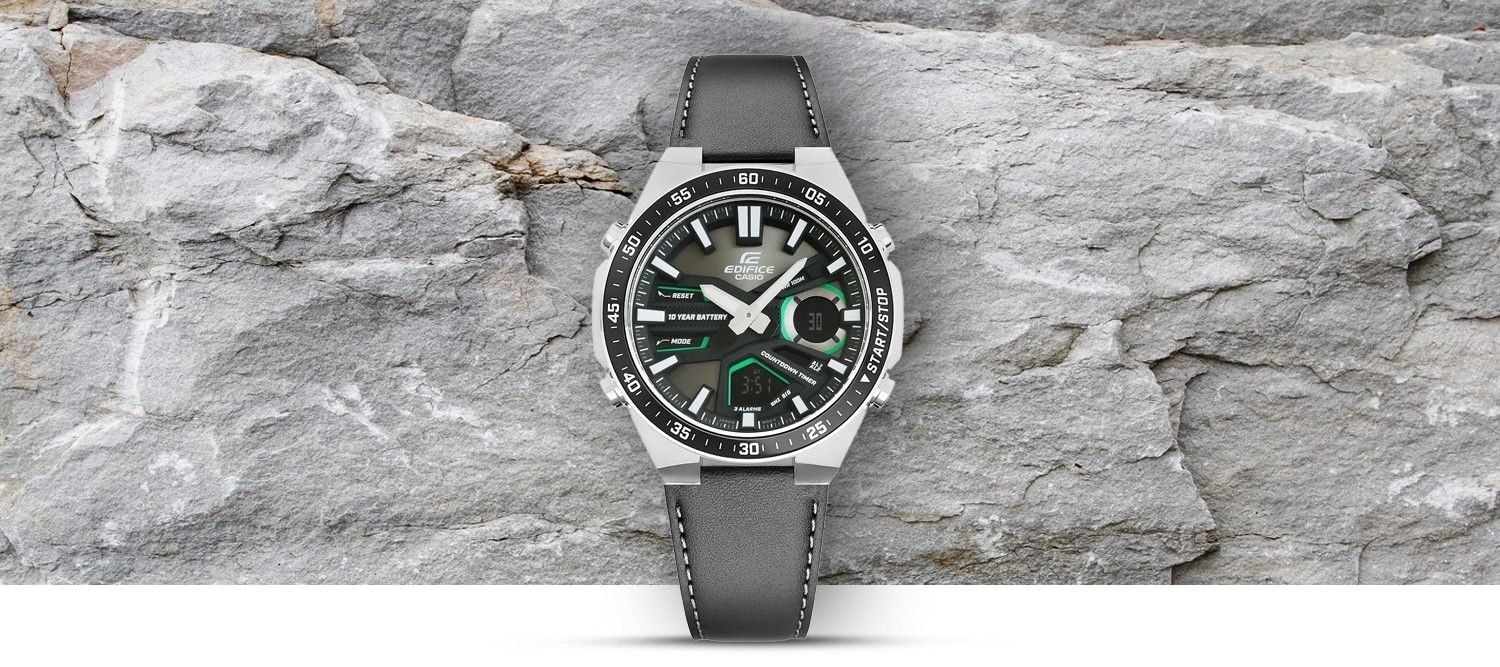 zegarek męski casio edifice efv-c110l-1avef 10 bar + box