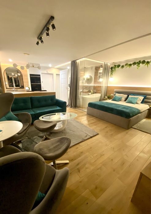 Apartamenty nad jeziorem Nocleg Mazury Ostróda MoLoo Apartament