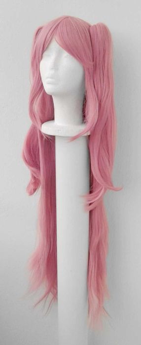 Krul Tepes Owari no Seraph cosplay wig długa peruka różowa z kitkami