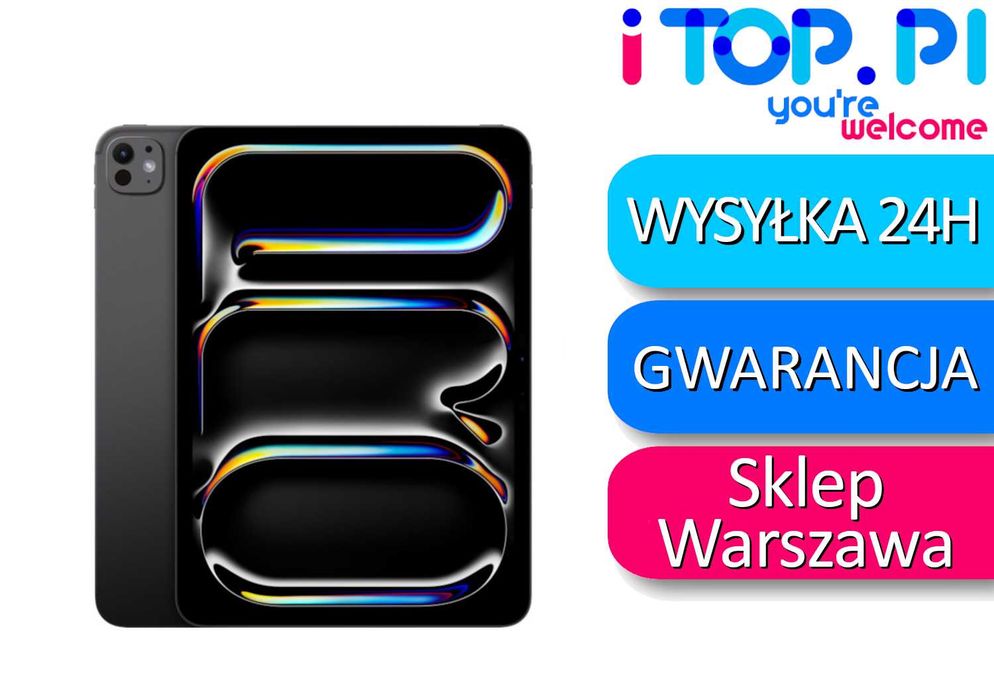 APPLE IPAD PRO M4 11" 256GB WI-FI +CELLULAR Czarny Gwar Apple Bat 100%