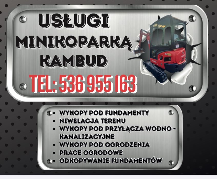 Usługi Minikoparką
