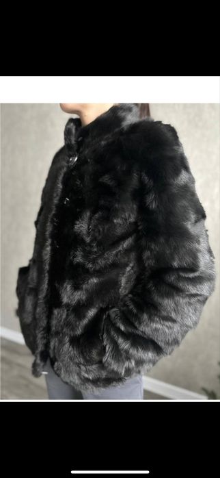 Шуба  чорна Сурок