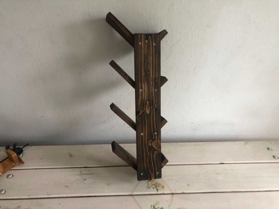 Stojak na wino SIERADZ drewniany