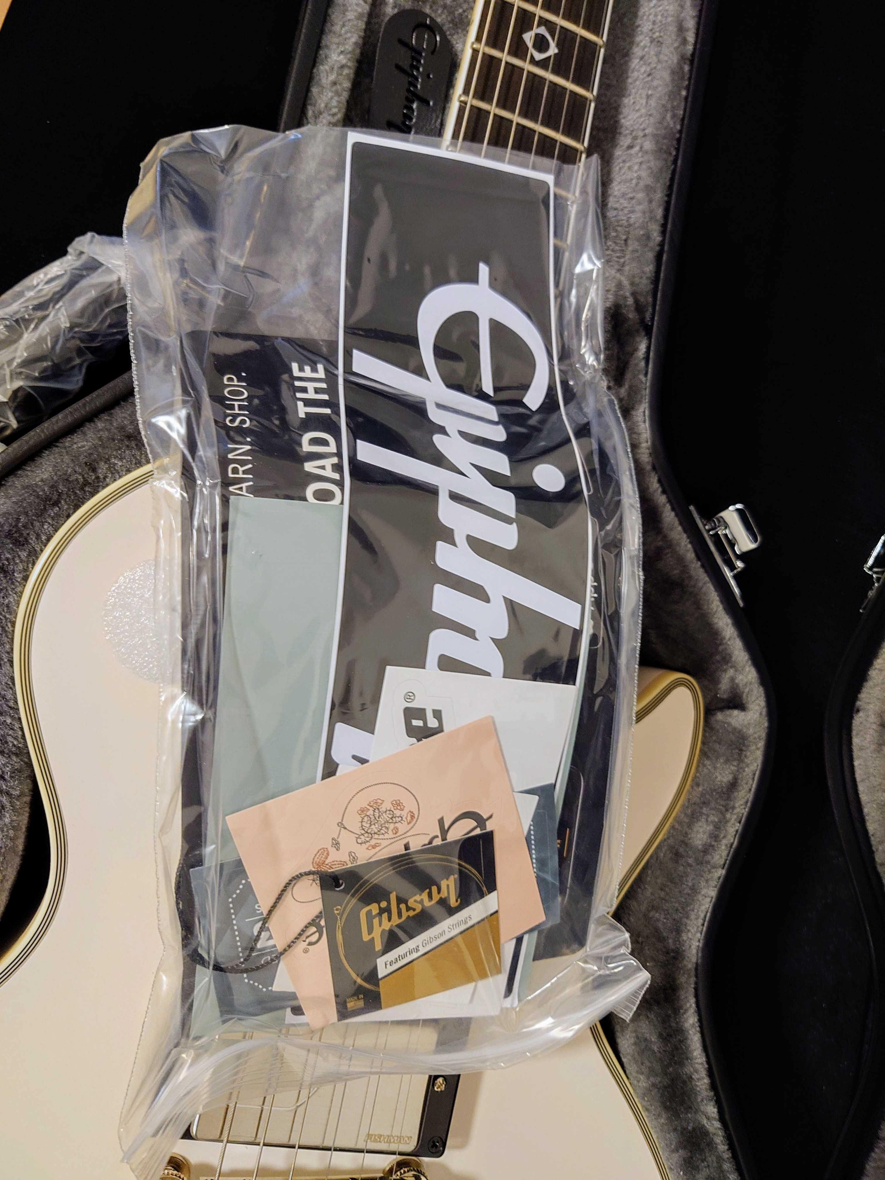 Epiphone Prophecy Jerry Cantrell Les Paul Custom Bone White + Futerał