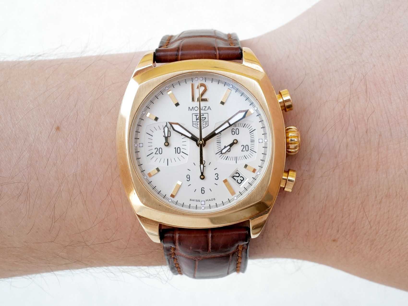 TAG Heuer Monza Chronograph 18K Yellow Gold