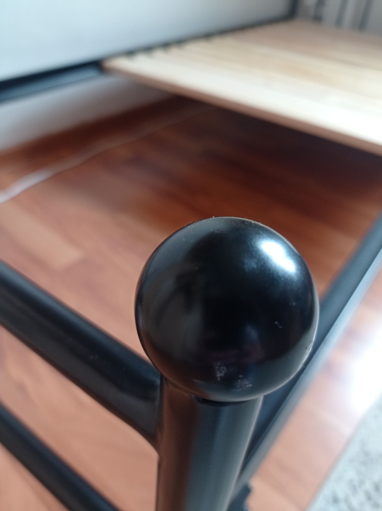 Łóżko metalowe lak system ze stelażem 180x80