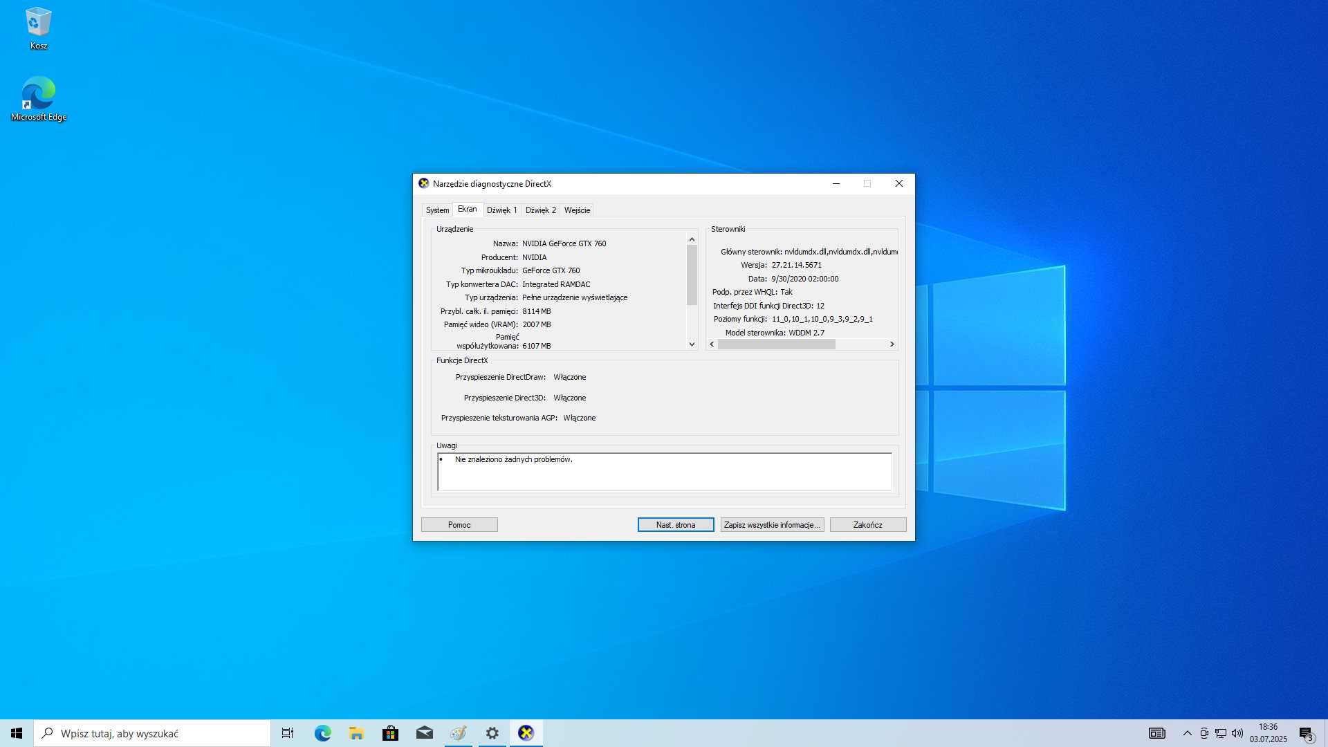 PC do GIER i5-3470 GTX760 SSD 256 GB