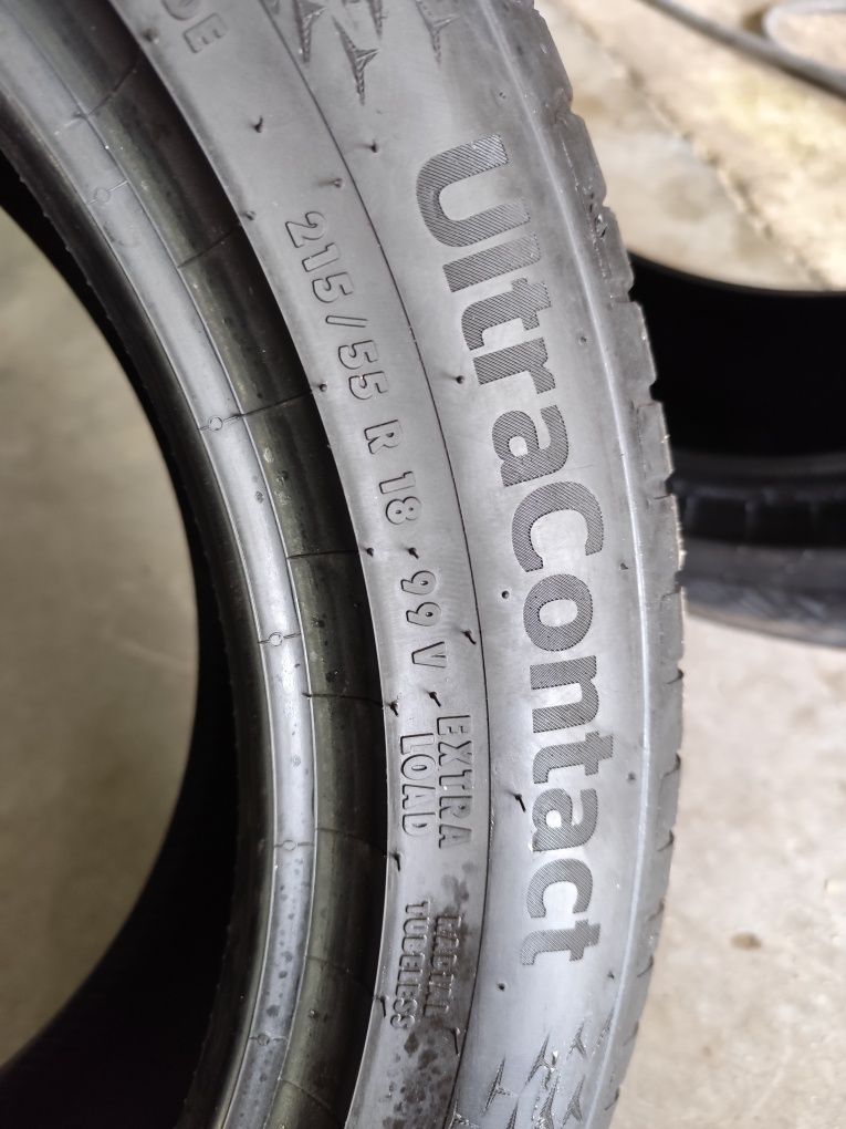 Pneus 215/55r18 Continental UltraContact ocasião