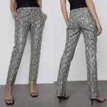 Calças da Zara padrão snake polipele tamXS