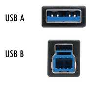 Кабель USB A - USB B, AM to BM, 3.0 (E469596 style 20276), 1.8 m