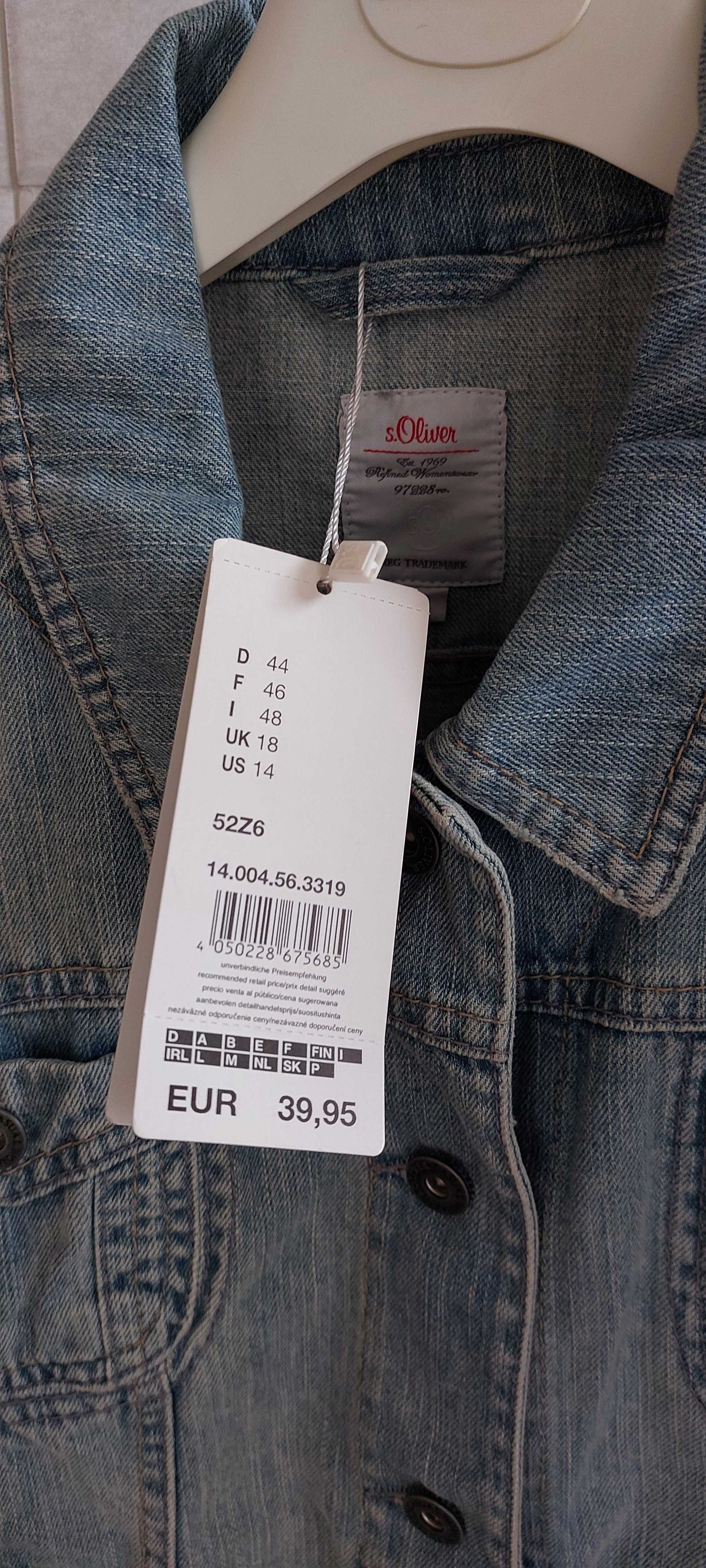 Kurtka Oliwer   jeans rozm 44 nowa