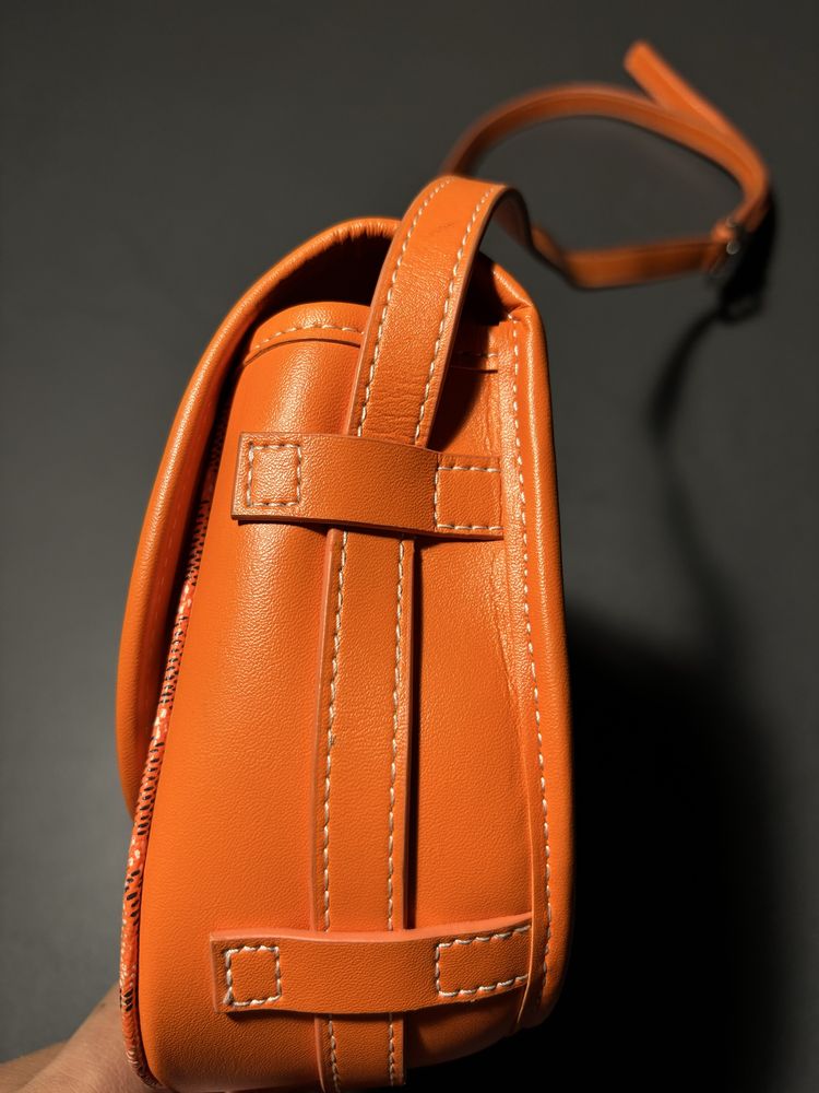 Pomarańczowa torba na ramie Goyard