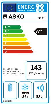Морозильник Asko F2282l